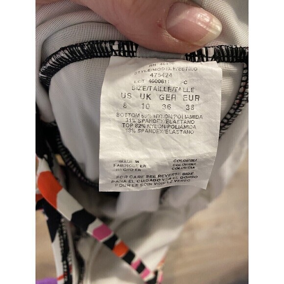 Magic Suit 1-Piece Slimming Pink Red Black  Minimizer Built-in Bra Size 8 - Picture 7 of 7